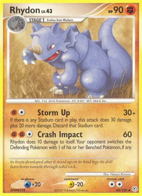 Rhydon Lv.43 [Storm Up | Crash Impact]