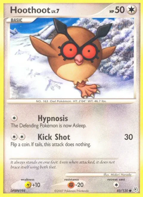 Hoothoot Lv.7 [Hypnosis | Kick Shot]
