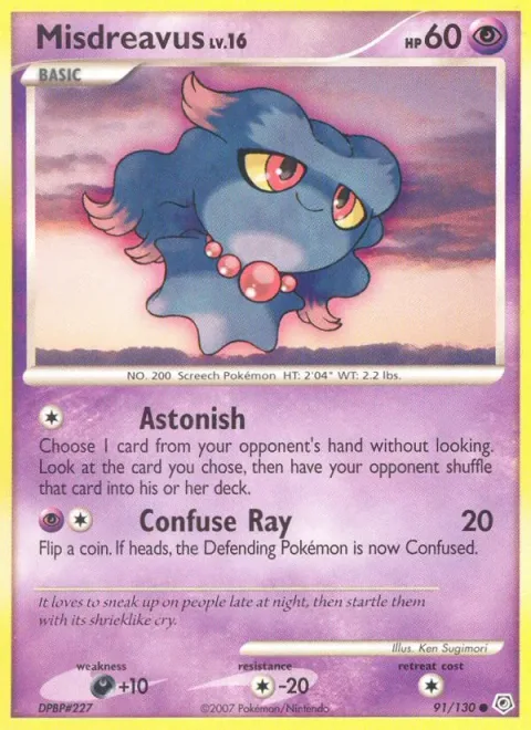 Misdreavus Lv.16 [Astonish | Confuse Ray]