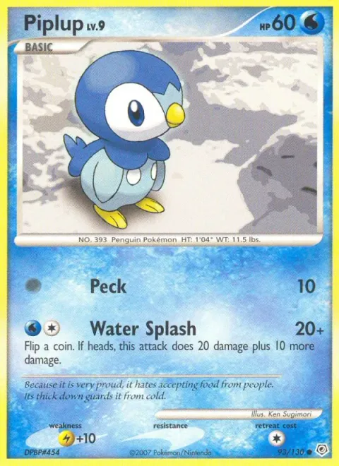 Piplup Lv.9 [Peck | Water Splash]