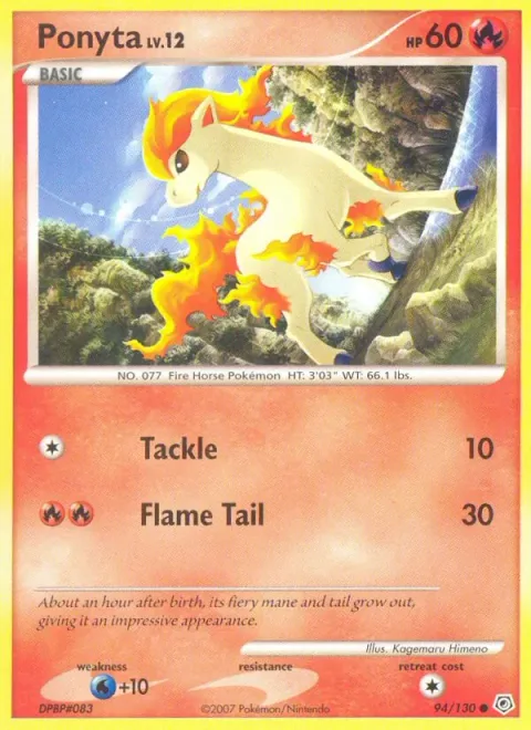 Ponyta Lv.12 [Tackle | Flame Tail]