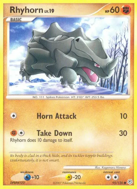 Rhyhorn Lv.19 [Horn Attack | Take Down]