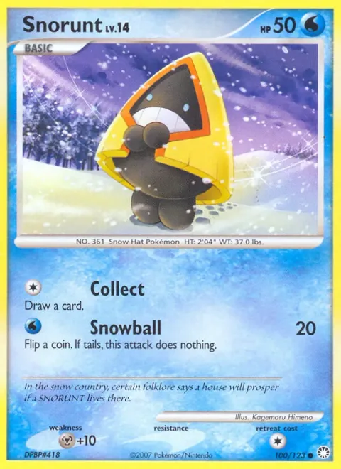 Snorunt Lv.14 [Collect | Snowball]