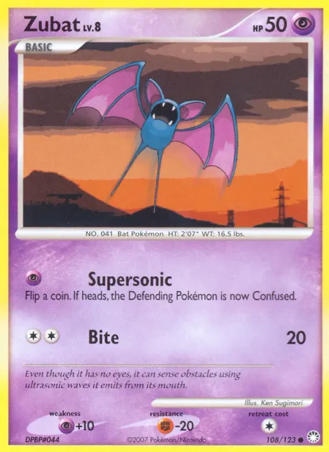 Zubat Lv.8 [Supersonic | Bite]