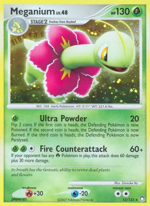 Meganium Lv.48 [Ultra Powder | Fire Counterattack]