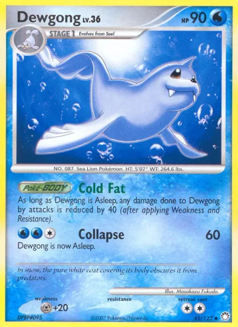 Dewgong Lv.36 [Cold Fat | Collapse]