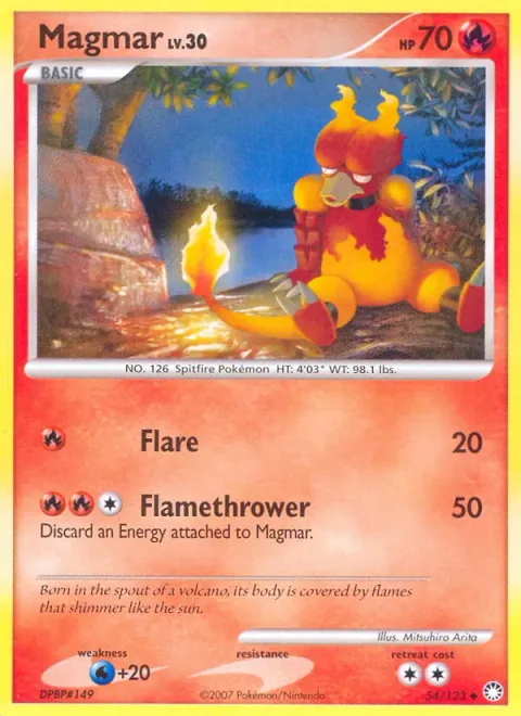 Magmar Lv.30 [Flare | Flamethrower]