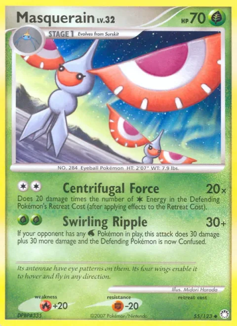 Masquerain Lv.32 [Centrifugal Force | Swirling Ripple]