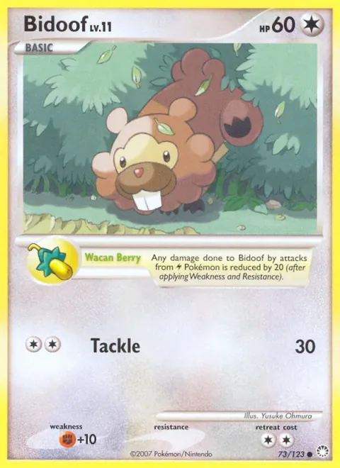 Bidoof Lv.11 [Wacan Berry | Tackle]
