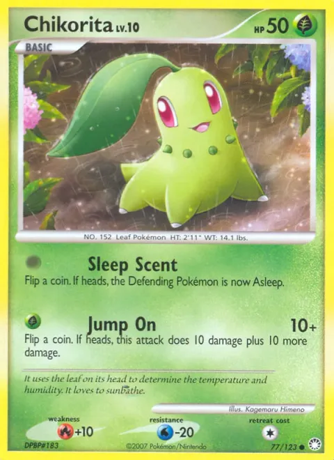 Chikorita Lv.10 [Sleep Scent | Jump On]