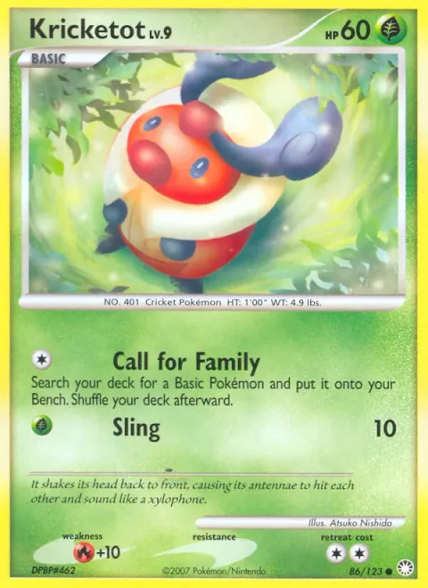 Kricketot Lv.9 [Call for Family | Sling]