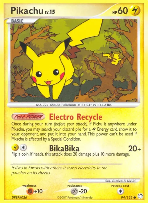 Pikachu Lv.15 [Electro Recycle | BikaBika]