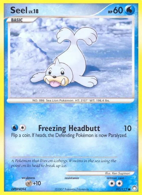 Seel Lv.18 [Freezing Headbutt]