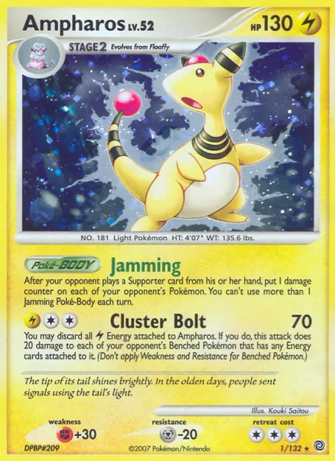 Ampharos Lv.52 [Jamming | Cluster Bolt]