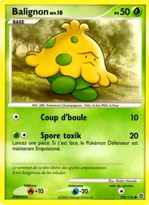 Shroomish Lv.10 [Headbutt | Toxic Spore]