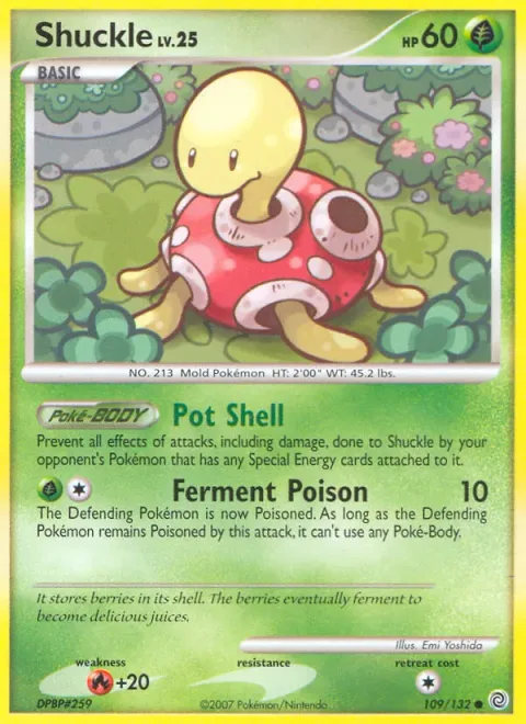 Shuckle Lv.25 [Pot Shell | Ferment Poison]
