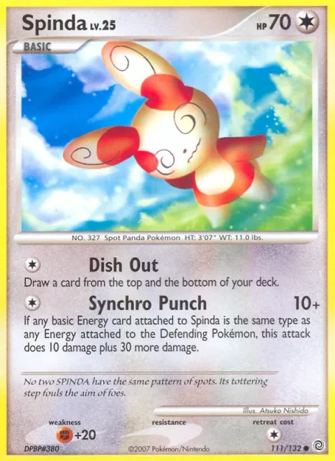 Spinda Lv.25 [Dish Out | Synchro Punch]
