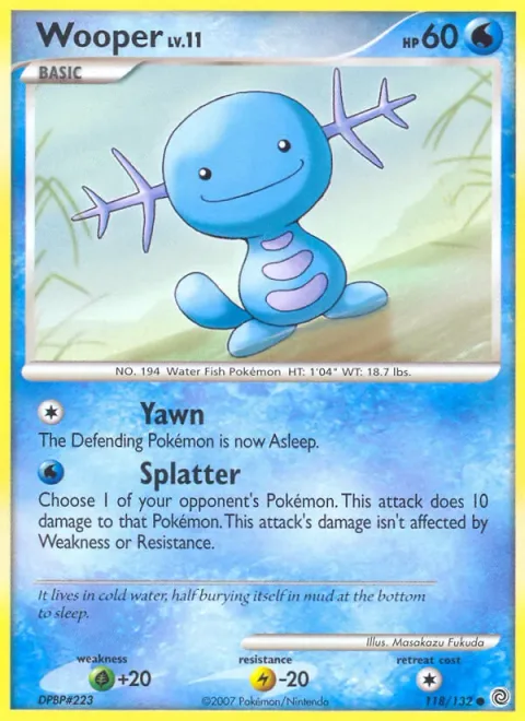 Wooper Lv.11 [Yawn | Splatter]
