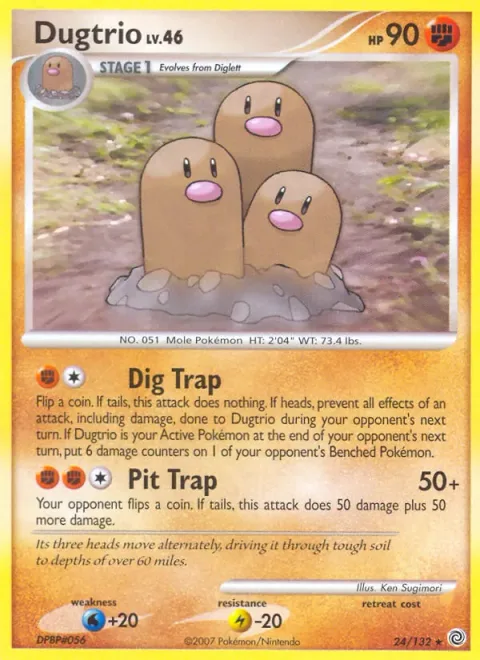 Dugtrio Lv.46 [Dig Trap | Pit Trap]