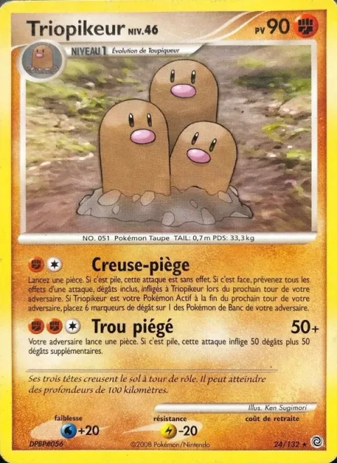 Dugtrio Lv.46 [Dig Trap | Pit Trap]