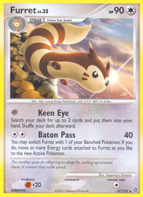 Furret Lv.35 [Keen Eye | Baton Pass]