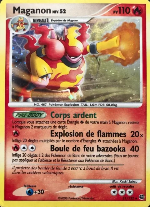 Magmortar Lv.52 [Flame Body | Flame Blast | Fireball Bazooka]