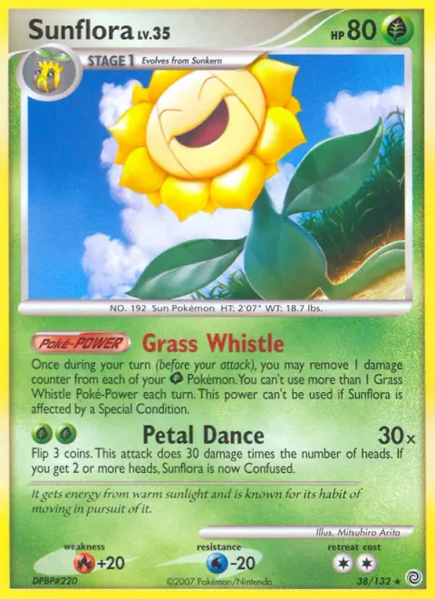 Sunflora Lv.35 [Grass Whistle | Petal Dance]