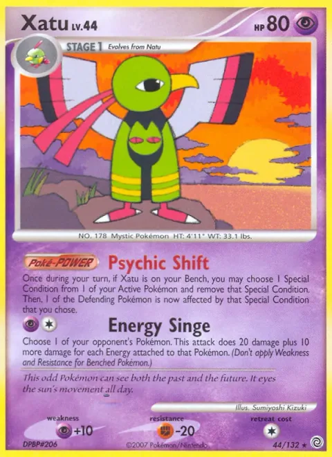Xatu Lv.44 [Psychic Shift | Energy Singe]