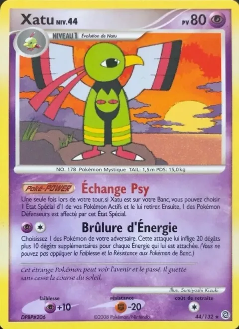 Xatu Lv.44 [Psychic Shift | Energy Singe]