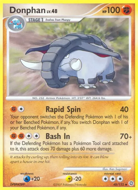 Donphan Lv.48 [Rapid Spin | Bash In]