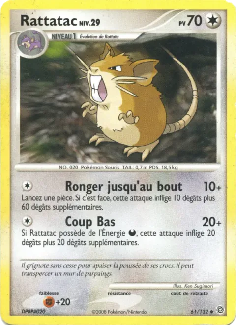 Raticate Lv.29 [Gnaw Off | Sneaky Attack]