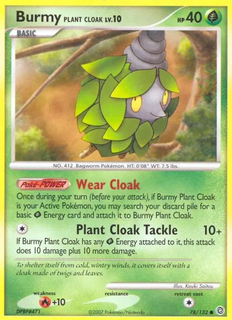 Burmy Plant Cloak Lv.10 [Wear Cloak | Plant Cloak Tackle]