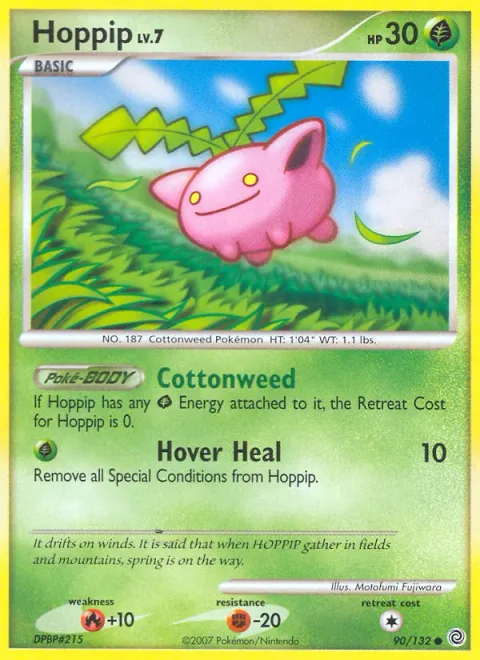 Hoppip Lv.7 [Cottonweed | Hover Heal]