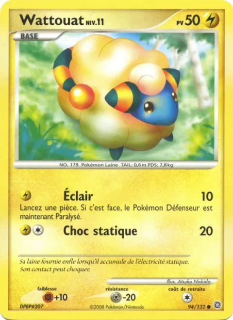 Mareep Lv.11 [Thundershock | Static Shock]