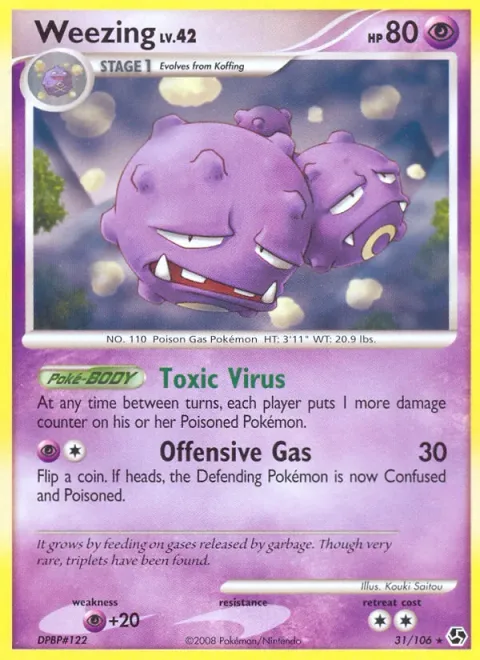 Weezing Lv.42 [Toxic Virus | Offensive Gas]