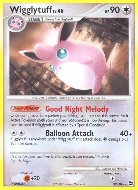 Wigglytuff Lv.46 [Good Night Melody | Balloon Attack]