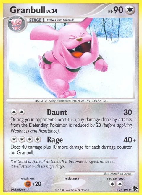 Granbull Lv.34 [Daunt | Rage]