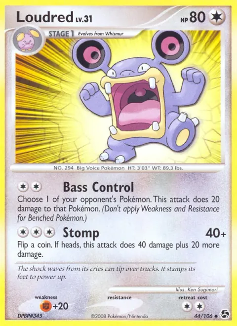 Loudred Lv.31 [Bass Control | Stomp]