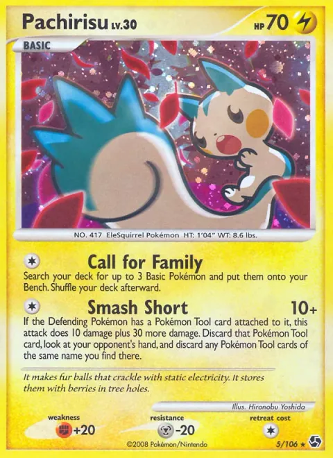 Pachirisu Lv.30 [Call for Family | Smash Short]