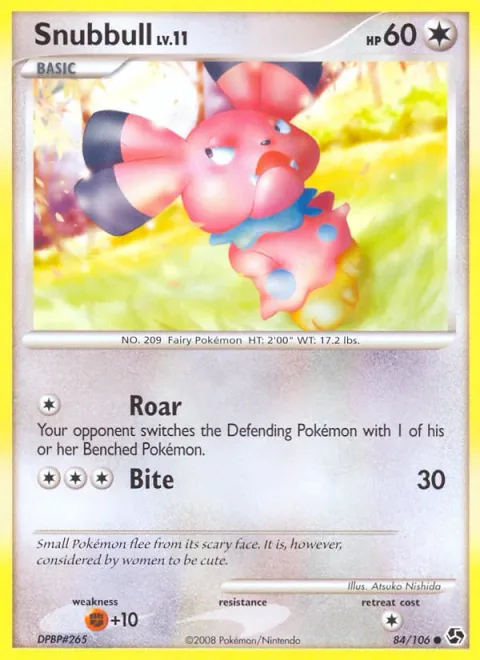 Snubbull Lv.11 [Roar | Bite]