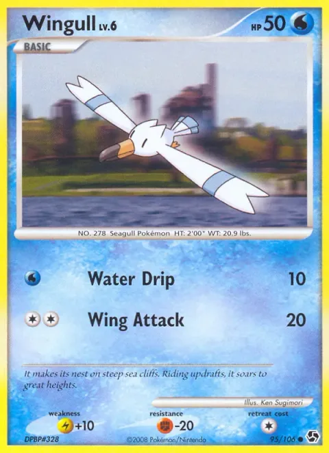 Wingull Lv.6 [Water Drip | Wing Attack]
