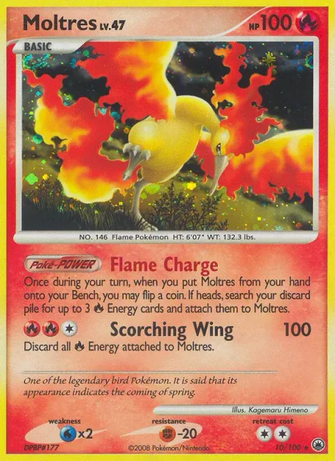 Moltres Lv.47 [Flame Charge | Scorching Wing]
