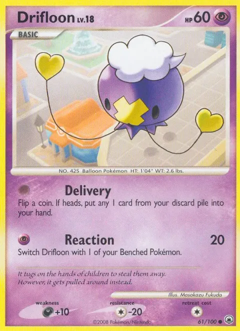Drifloon Lv.18 [Delivery | Reaction]