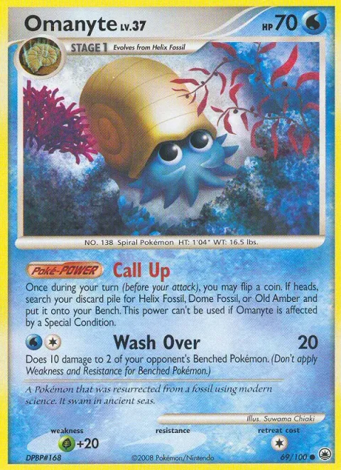 Omanyte Lv.37 [Call Up | Wash Over]