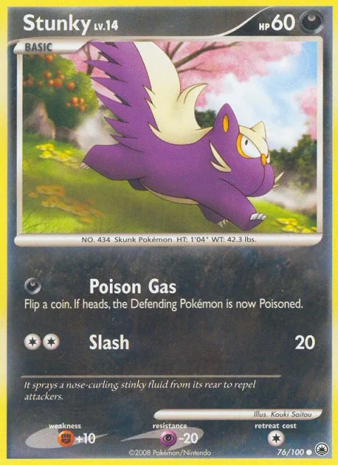 Stunky Lv.14 [Poison Gas | Slash]