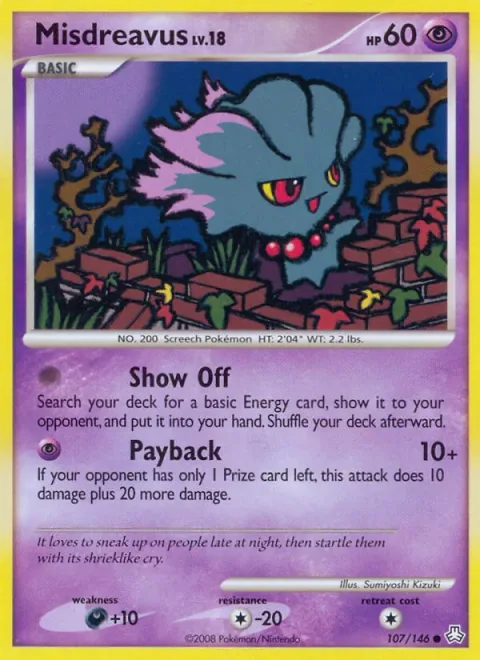 Misdreavus Lv.18 [Show Off | Payback]