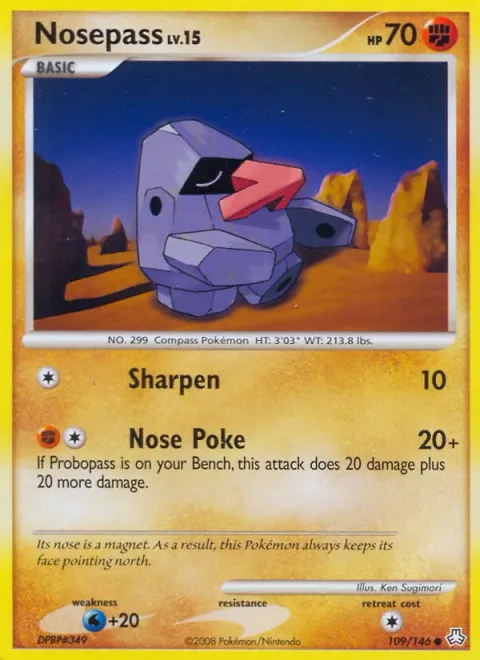 Nosepass Lv.15 [Sharpen | Nose Poke]