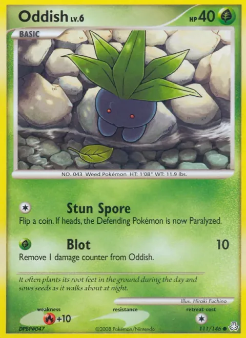 Oddish Lv.6 [Stun Spore | Blot]