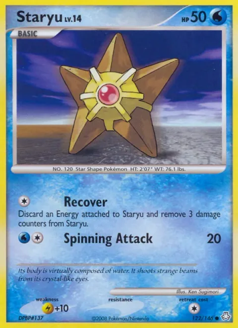 Staryu Lv.14 [Recover | Spinning Attack]