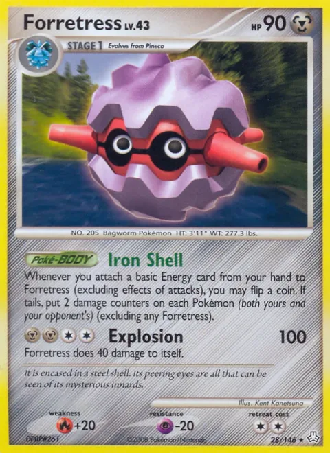 Forretress Lv.43 [Iron Shell | Explosion]